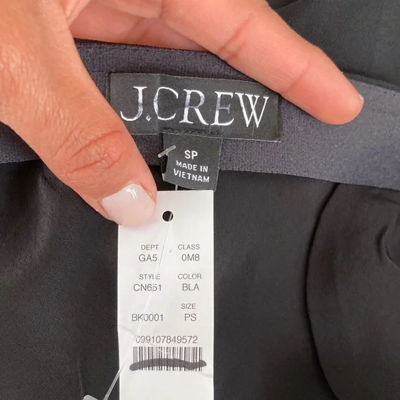 J. Crew Petite Gwyneth flounce-hem skirt in chiffon Petite Small Black - Picture 3 of 8